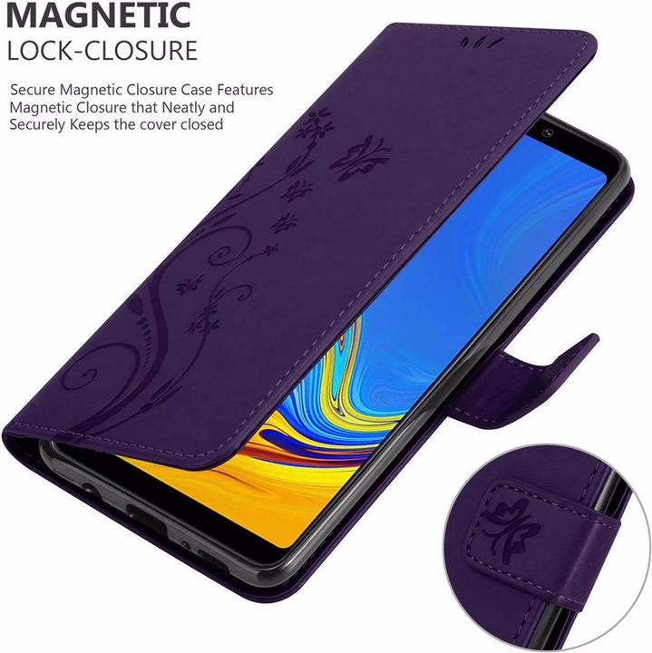 Actual product image Cadorabo Flower Book Cover (Samsung Galaxy A9 (2018))