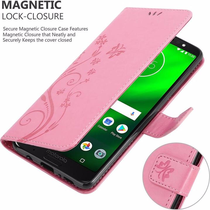 Actual product image Cadorabo Flower Book Cover (Motorola Moto G6 Plus)