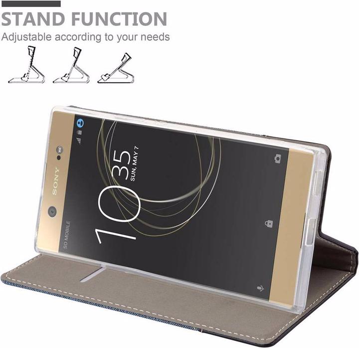Actual product image Cadorabo Book Jeans Optics Cover (Sony Xperia XA1 Ultra)