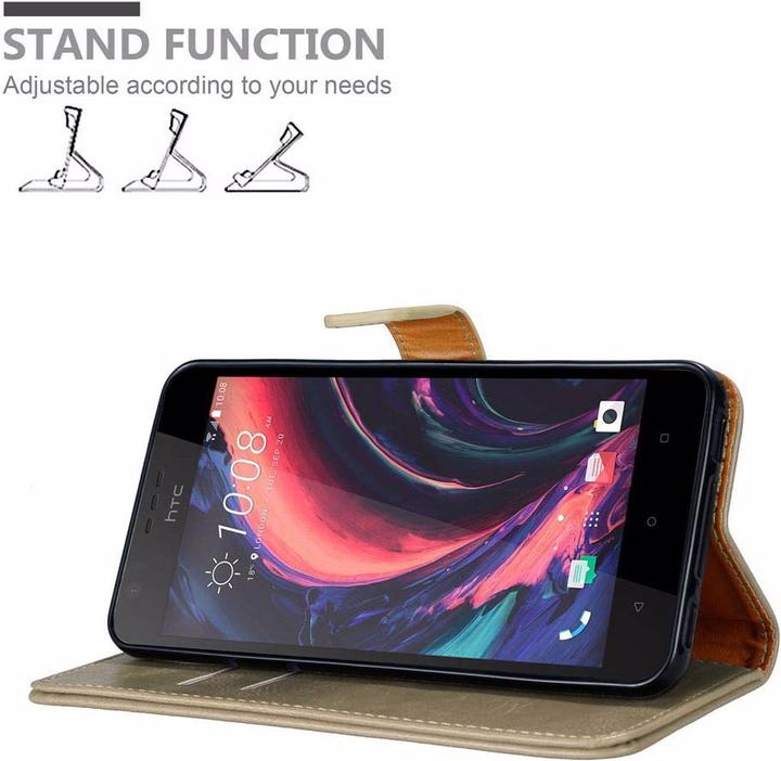 Actual product image Cadorabo Book Luxury Cover (HTC Desire 10 Lifestyle, HTC Desire 825)