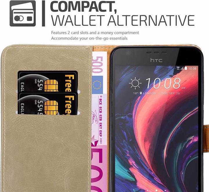Actual product image Cadorabo Book Luxury Cover (HTC Desire 10 Lifestyle, HTC Desire 825)