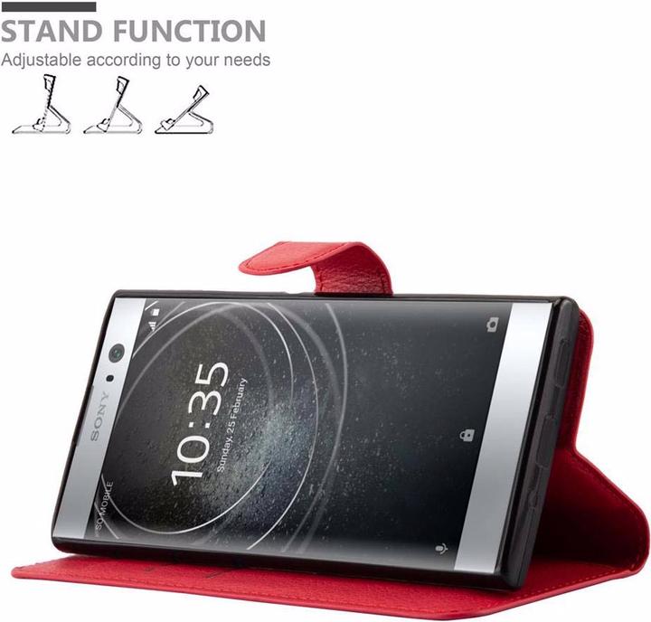 Actual product image Cadorabo Book with stand function cover (Sony Xperia XA2)