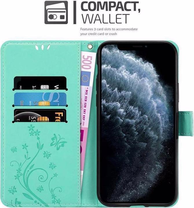 Actual product image Cadorabo Flower Book Cover (Apple iPhone 11 Pro Max)