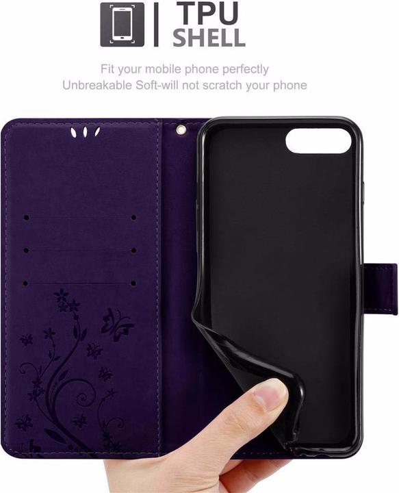 Produktbild Cadorabo Flower Book Cover (Apple iPhone 7 Plus, Apple iPhone 7s Plus)