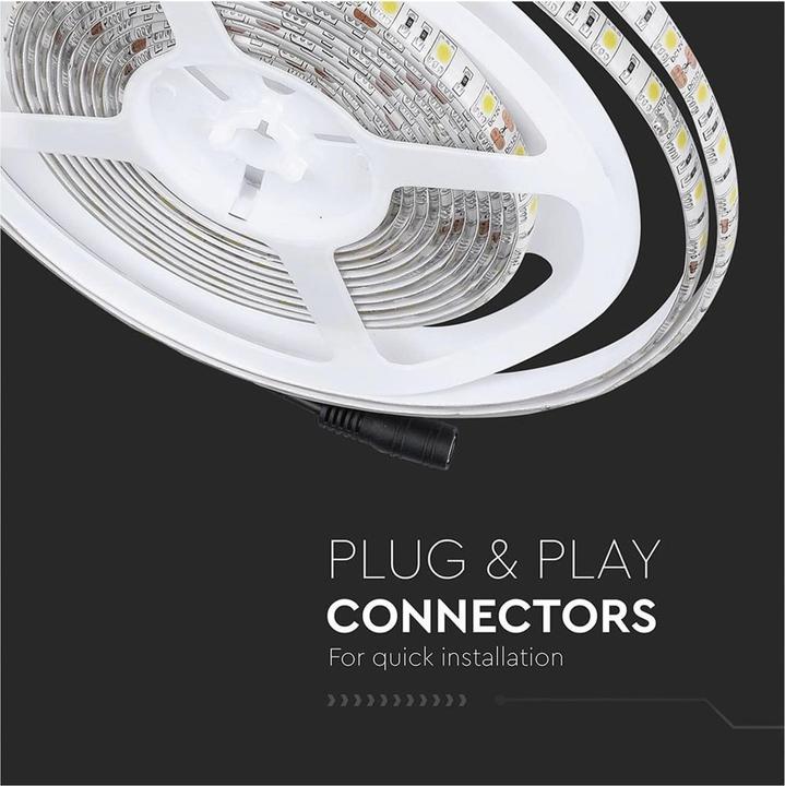 Immagine prodotto V-TAC VT5050 Striscia LED SMD5050 60 LED 4500K IP65 5m (Bianco, 500 cm, Interno)