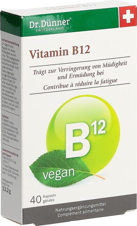 Immagine prodotto Dr. Dünner Vitamina B12 (40 Pezzo/i, Pillole, 35 g)