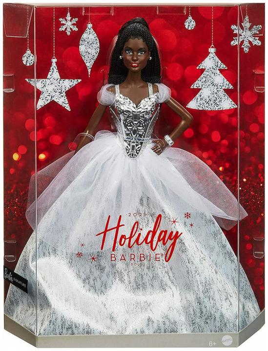 Actual product image Mattel Barbie Collectible Silver Holiday
