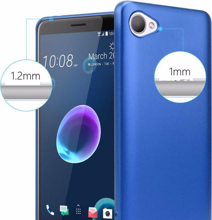 Productafbeelding Cadorabo TPU Matte Metallic hoes (HTC Desire 12)