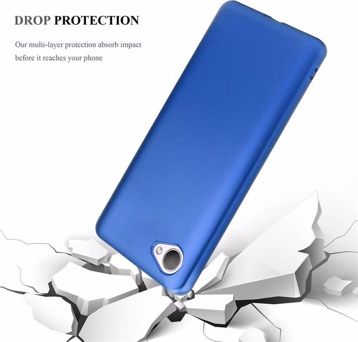 Productafbeelding Cadorabo TPU Matte Metallic hoes (HTC Desire 12)