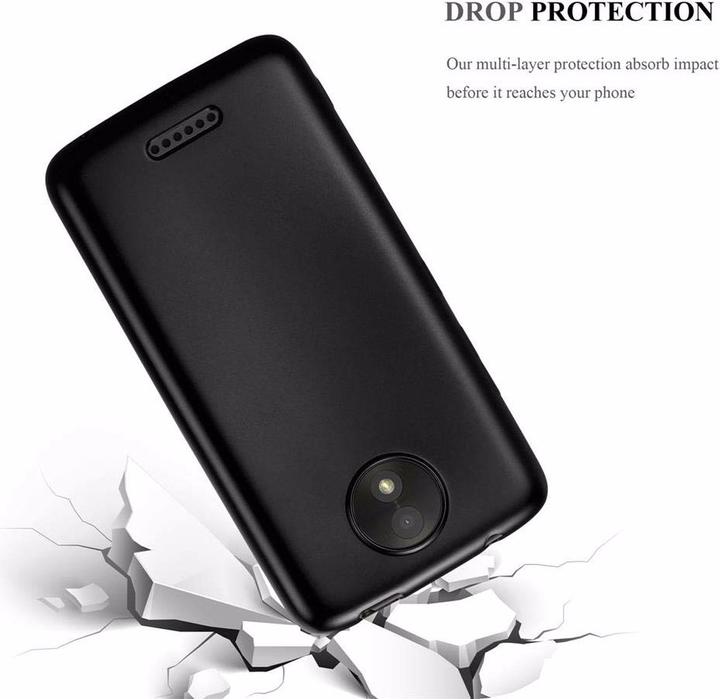 Actual product image Cadorabo TPU Matt Metallic Cover (Motorola Moto C)