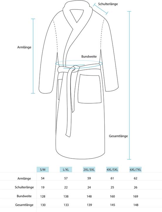Actual product image Normani Men's bathrobe waffle pique Moyo - 9129 (S/M)