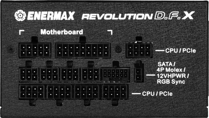 Immagine prodotto Enermax Revolution D.F. X ARGB ATX3.0 PCI-e 5.0 Alimentatore PC 850W 80Plus Gold Full Modular 2X 12VHPWR (850 W)