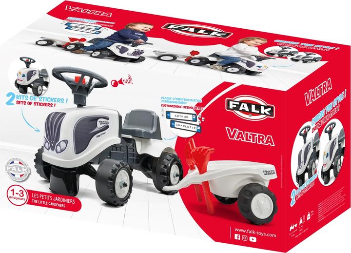 Produktbild Falk Babytraktor Valtra Baltas su Anhänger + Zubehör ab 1 Jahr