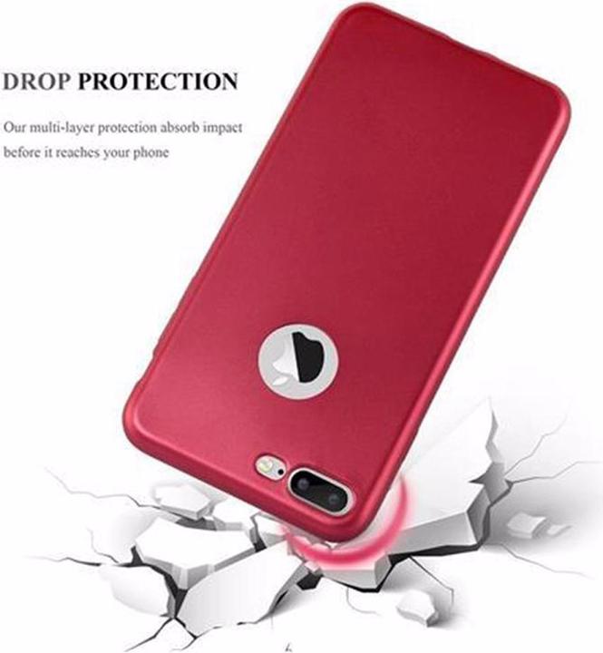 Immagine prodotto Cadorabo Copertura metallica opaca in TPU (Apple iPhone 7 Plus, Apple iPhone 7s Plus, Apple iPhone 8 Plus)
