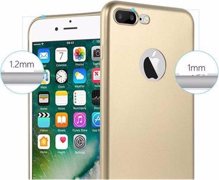 Immagine prodotto Cadorabo Copertura metallica opaca in TPU (Apple iPhone 7 Plus, Apple iPhone 7s Plus, Apple iPhone 8 Plus)
