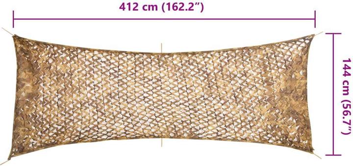Produktbild VidaXL Tarnnetz Bundeswehr Armee Netz Tarnung Jagd Dekonetz Aufbewahrungstasche