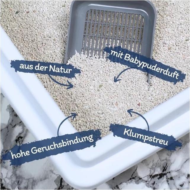 Produktbild Lyra Pet White Cat Katzenstreu mit Babypuderduft (Klumpend, 27 kg)
