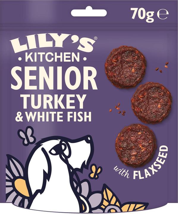 Produktbild Lily's Kitchen Snack Senior Truthahn & Fisch (Senior, 1 Stk., 75 g)