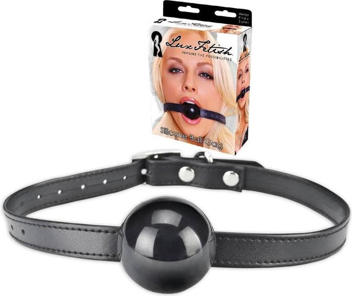 Produktbild Lux Fetish Silicone Ball Gag black