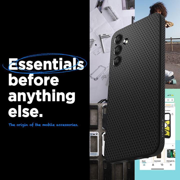 Actual product image Spigen Liquid Air Sam A15 4G/5G czarny/matte black ACS07246 (Samsung Galaxy A15)
