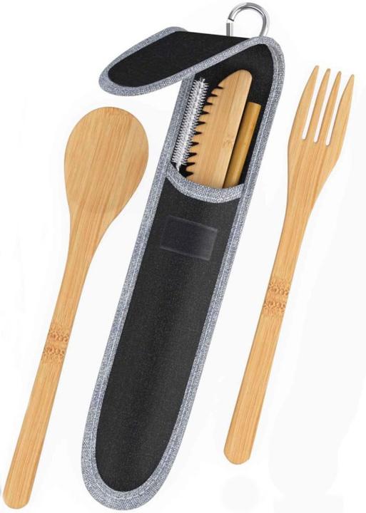 Produktbild Outdoor Spirit Besteckset 'Bambus'