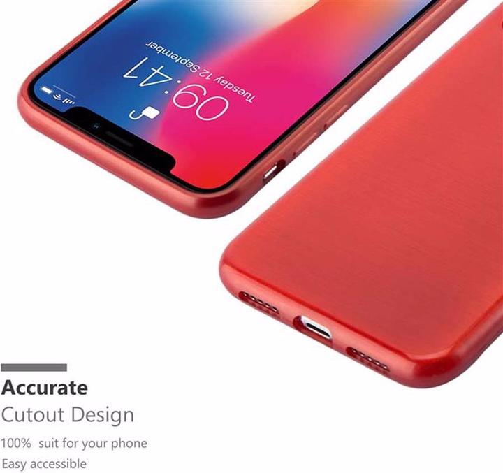 Actual product image Cadorabo TPU Brushed Cover (Apple iPhone X)