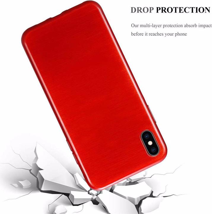 Actual product image Cadorabo TPU Brushed Cover (Apple iPhone XS Max)