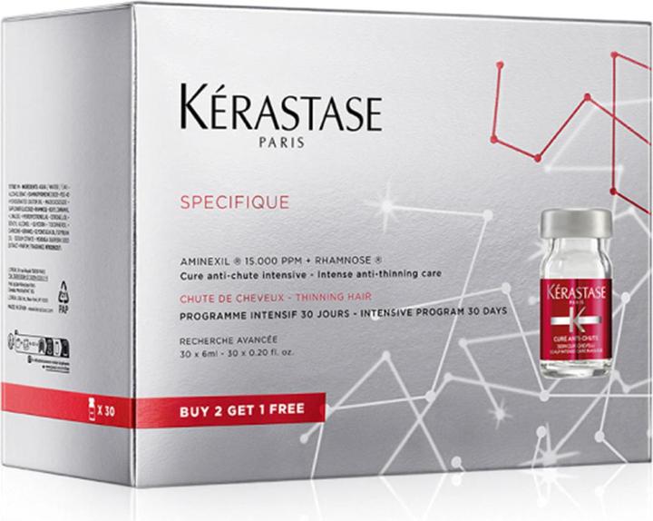Kérastase Spécifique Cure Anti-Chute, Anti-Haarausfall Kur 3 x 10*6 (180 ml)