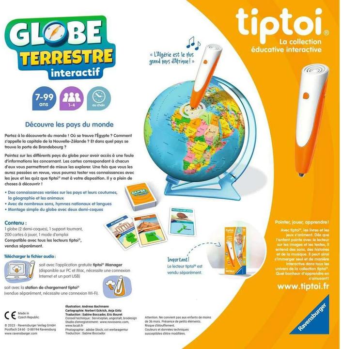Produktbild tiptoi Globe interactif (Französisch)