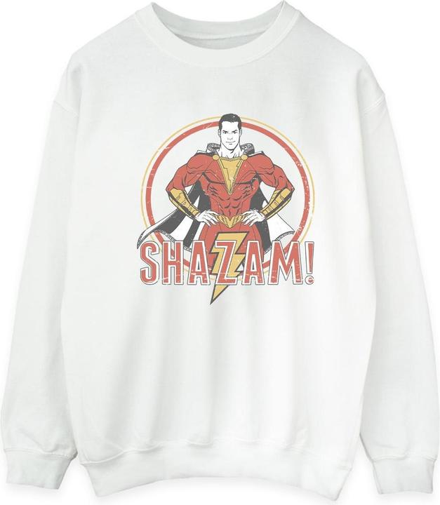 Actual product image Mens Shazam Retro Circle Distressed Sweatshirt (M)