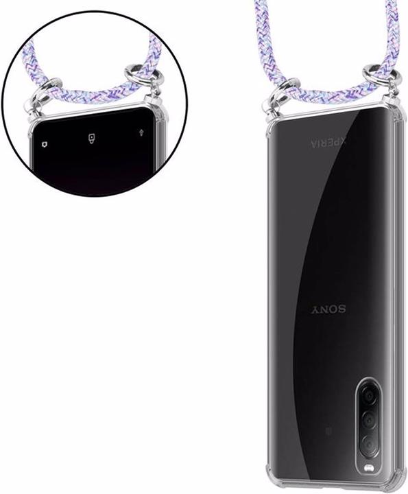 Produktbild Cadorabo TPU Handy Kette SILBER Cover