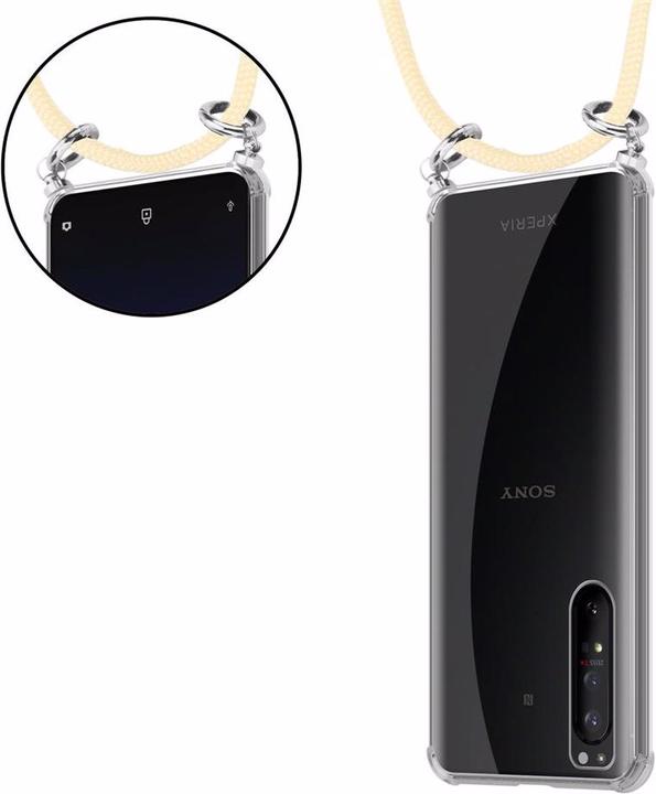 Produktbild Cadorabo TPU Handy Kette SILBER Cover