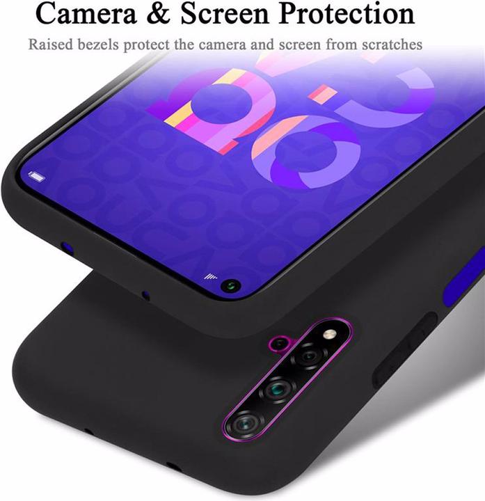 Immagine prodotto Cadorabo Copertura della cassa del silicone liquido TPU (Huawei Nova 5T, Onore anni '20, Huawei P20)
