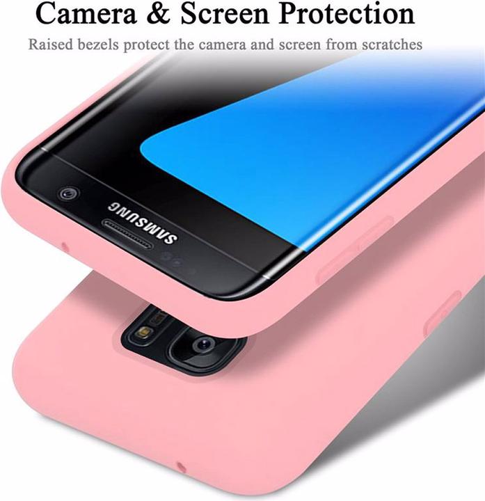 Actual product image Cadorabo TPU Liquid Silicone Case Cover (Samsung Galaxy S7 Edge)
