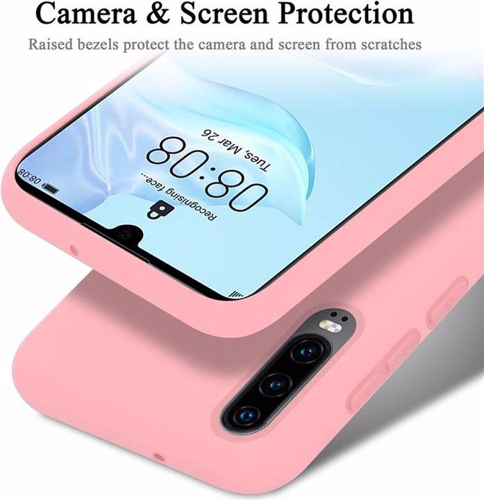 Actual product image Cadorabo TPU Liquid Silicone Case Cover (Huawei P30)