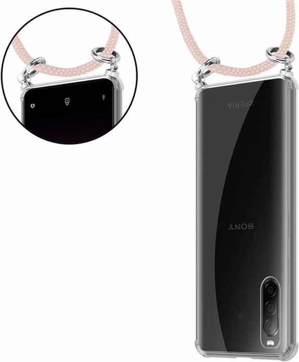 Produktbild Cadorabo TPU Handy Kette SILBER Cover