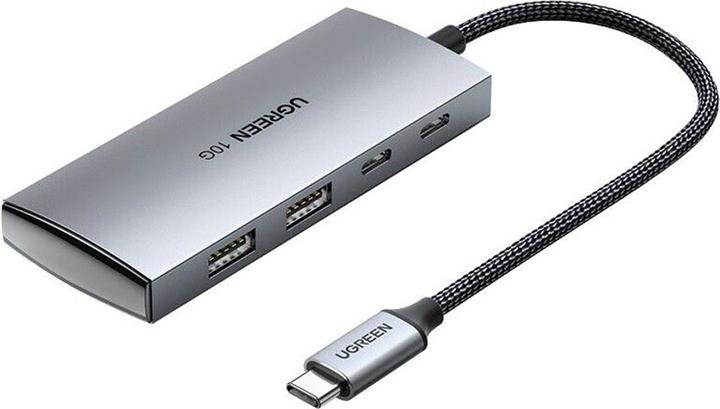 Ugreen - Docking Station (30758) - Type-C to 2xUSB-A 3.1, 2xType-C, 10 Gbps - Gray (USB-C)