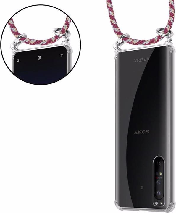 Produktbild Cadorabo TPU Handy Kette SILBER Cover