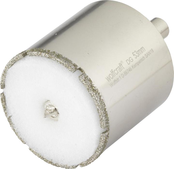 Image du produit wolfcraft Scie cloche diamantée Céramique Ø 53 mm (53 millimètres)