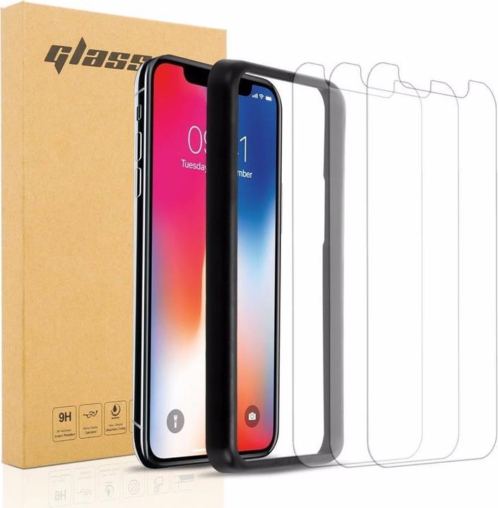 Productafbeelding Cadorabo Schermbeschermend glas met installatiehulp (3 Stuk, Apple iPhone XS Max)
