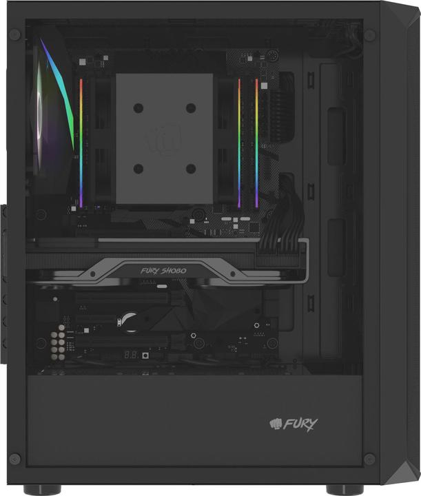 Produktbild Fury Obudowa OBUDOWA SHOBO SH4 RGB MIDI TOWER Z OKNEM CZARNA (ATX, mATX, Mini-ITX)