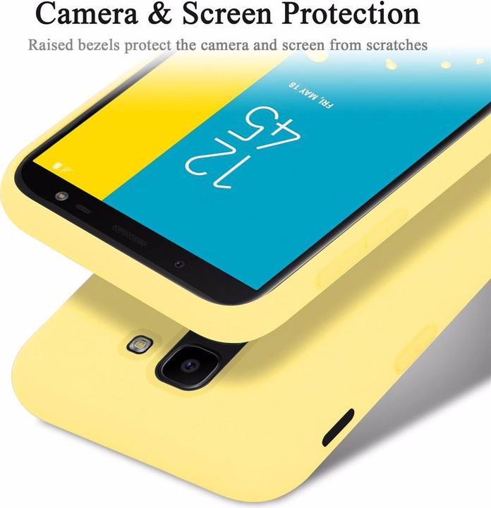 Actual product image Cadorabo TPU Liquid Silicone Case Cover (Samsung Galaxy J6 (2018))