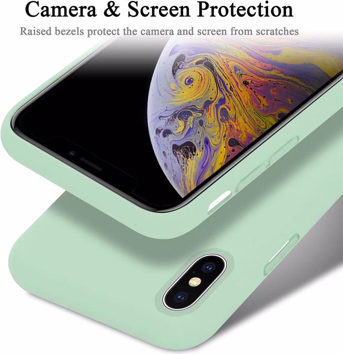 Immagine prodotto Cadorabo Copertura della cassa del silicone liquido TPU (Apple iPhone X, Apple iPhone XS)