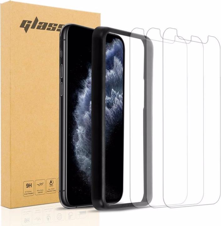 Actual product image Cadorabo Display protection glass with installation aid (3 Piece, Apple iPhone 11)