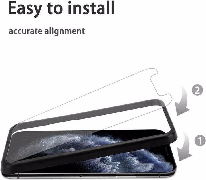 Actual product image Cadorabo Display protection glass with installation aid (3 Piece, Apple iPhone 11)
