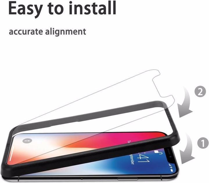 Productafbeelding Cadorabo Schermbeschermend glas met installatiehulp (3 Stuk, Apple iPhone XR)