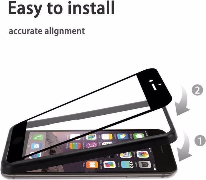 Actual product image Cadorabo Full screen display protection glass with installation guide (3 Piece, Apple iPhone 7 Plus, Apple iPhone 7s Plus)