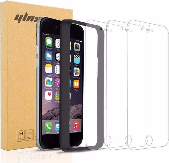 Produktbild Cadorabo Displayschutzglas mit Einbauhilfe (3 Stück, Apple iPhone 6, Apple iPhone 6s)