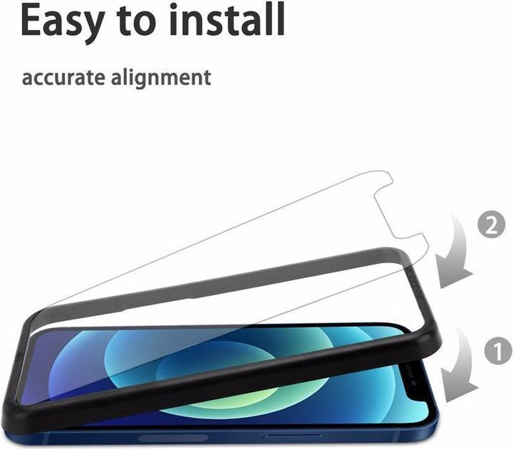 Productafbeelding Cadorabo Schermbeschermend glas met installatiehulp (3 Stuk, Apple iPhone 12, Realme 12 Pro+)
