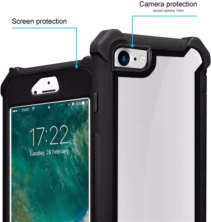 Produktbild Cadorabo Hybrid 2-in-1 Acrylic Cover (Apple iPhone SE (2nd Gen), Apple iPhone 7)